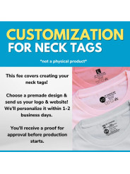 Fee For Neck Label Customization