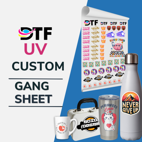 Gang sheets UV DTF personalizadas | DTF Transfers Now