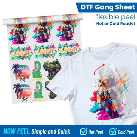 Custom DTF Gang Sheets | DTF Transfers Now