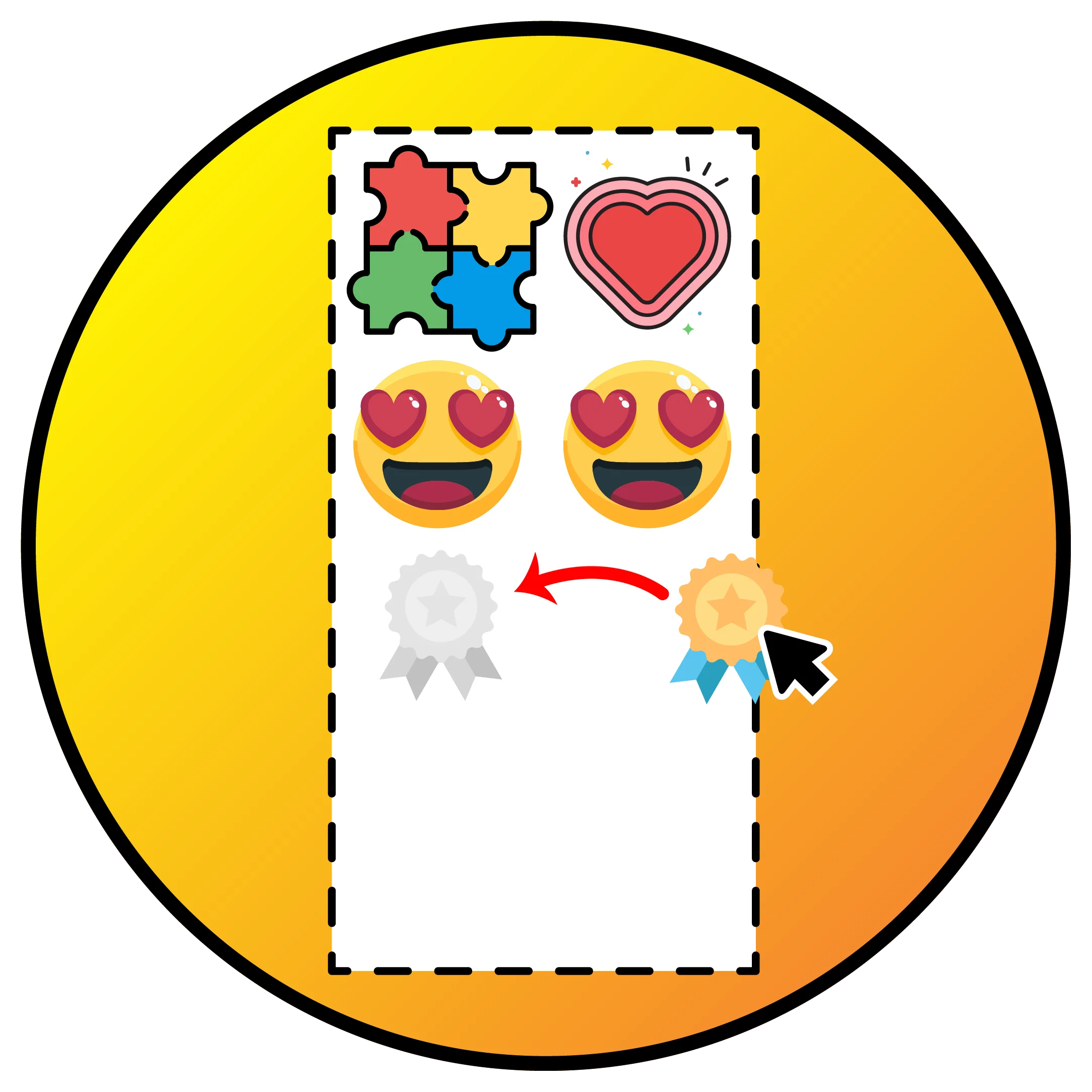 DTF gang sheet builder interface, with a pointer moving a design, illustrating ease of use.