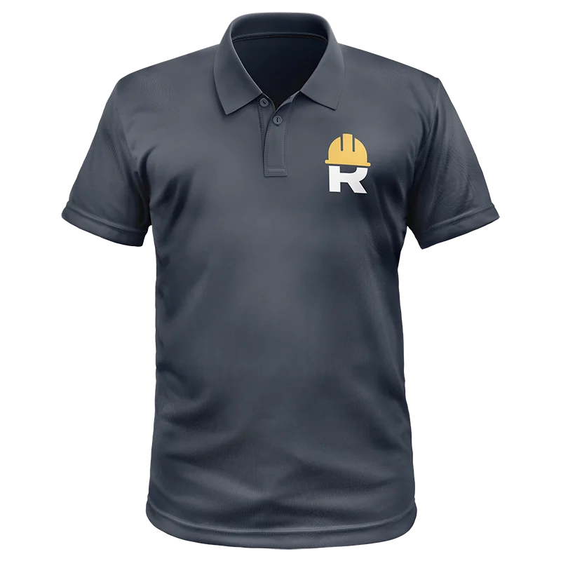 Polo shirt with logo on the left chest, ideal for subtle and elegant branding.