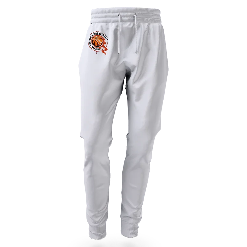 Sport pants with 5x5 logo near the pocket, ideal for casual branding.
